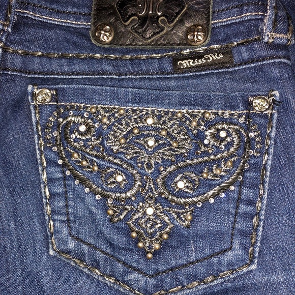 ✨Miss Me Bling Embellished Pockets Skinny Jeans - Picture 10 of 13